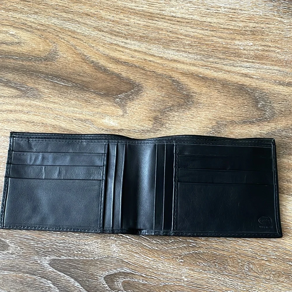 Vintage Schedoni Made In Italy Bi-fold Leather Wallet